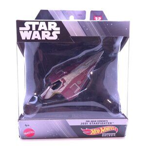 Star Wars Starships Select Obi Wan Kenobi's Jedi Starfighter Hot Wheels New